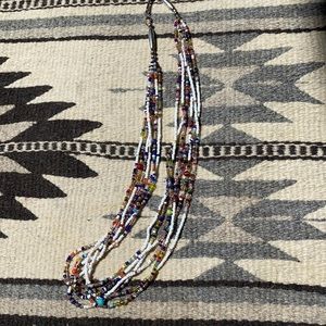 Hand beaded seed necklace